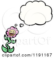 Poster, Art Print Of Pink Flower Thinking