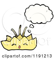 Cartoon Of A Lily Thinking Royalty Free Vector Illustration