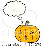 Poster, Art Print Of Jack-O-Lantern Thinking