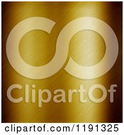 Clipart Of A 3d Background Of Brushed Gold And Shading Royalty Free CGI Illustration
