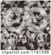 Clipart Of A Brown Geometric Background Pattern Royalty Free Vector Illustration