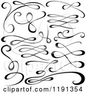 Poster, Art Print Of Black And White Calligraphic Designs 3
