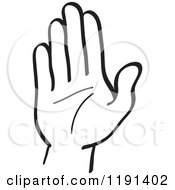 Poster, Art Print Of Black And White Hand Gesturing Stop