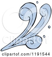 Cartoon Of A Water Design Royalty Free Vector Illustration by lineartestpilot
