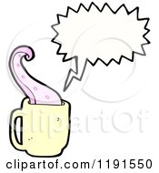 Poster, Art Print Of Tentacle In A Coffee Cup Speaking