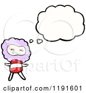 Poster, Art Print Of Cloud Person Thinking