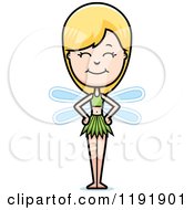 Cartoon Of A Happy Fairy Royalty Free Vector Clipart