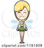 Cartoon Of A Depressed Fairy Royalty Free Vector Clipart
