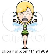 Cartoon Of A Crying Fairy Royalty Free Vector Clipart