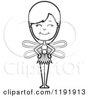 Poster, Art Print Of Black And White Happy Fairy