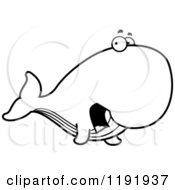 Poster, Art Print Of Black And White Scared Whale