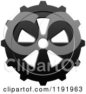 Poster, Art Print Of Black And White Gear Cog Wheel 13