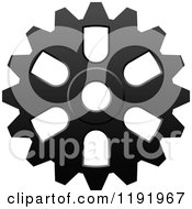 Poster, Art Print Of Black And White Gear Cog Wheel 12