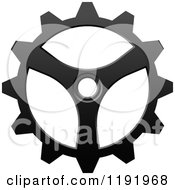 Poster, Art Print Of Black And White Gear Cog Wheel 14