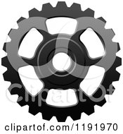 Poster, Art Print Of Black And White Gear Cog Wheel 16