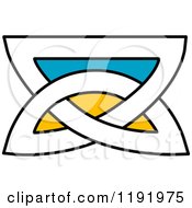 Clipart Of A Colorful Celtic Knot Design Element 8 Royalty Free Vector Illustration
