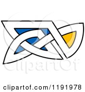 Clipart Of A Colorful Celtic Knot Design Element 10 Royalty Free Vector Illustration