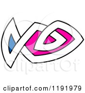 Clipart Of A Colorful Celtic Knot Design Element 9 Royalty Free Vector Illustration