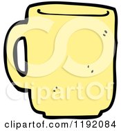 Cartoon Of A Coffee Cup Royalty Free Vector Illustration by lineartestpilot