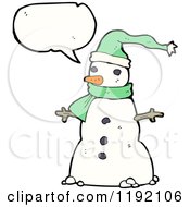 Poster, Art Print Of Snowman Speaking