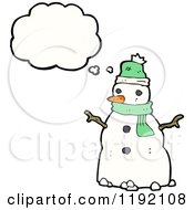 Poster, Art Print Of Snowman Thinking