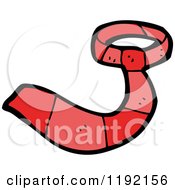 Cartoon Of A Tie Royalty Free Vector Illustration by lineartestpilot