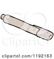 Cartoon Of A Rolling Pin Royalty Free Vector Illustration