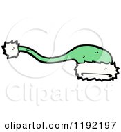 Cartoon Of A Green Christmas Cap Royalty Free Vector Illustration