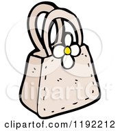 Cartoon Of A Ladies Bag Royalty Free Vector Illustration by lineartestpilot