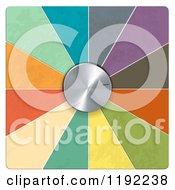 Poster, Art Print Of 3d Silver Dial And Colorful Segments On White