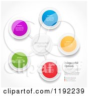 Poster, Art Print Of Infographic Networked Circles With Sample Text - Vector File And Experience Recommended