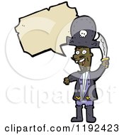 Cartoon Of A Pirate Speaking Royalty Free Vector Illustration