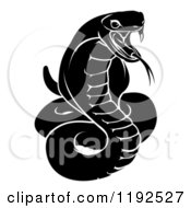 Poster, Art Print Of Black And White Chinese Zodiac Snake
