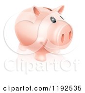Poster, Art Print Of Happy Piggy Bank Smiling