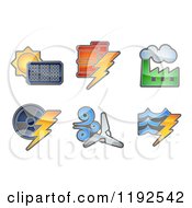 Energy And Electricity Icons