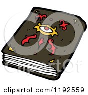 Cartoon Of A Magic Book Of Spells Royalty Free Vector Illustration by lineartestpilot