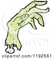 Cartoon Of A Bony Severed Hand Royalty Free Vector Illustration by lineartestpilot