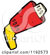 Cartoon Of An Electric Drill Royalty Free Vector Illustration by lineartestpilot