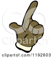 Cartoon Of A Hand Doing Sign Language Royalty Free Vector Illustration