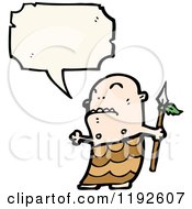 Cartoon Of A Native Speaking Royalty Free Vector Illustration by lineartestpilot