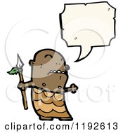 Cartoon Of A Native Speaking Royalty Free Vector Illustration