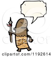 Cartoon Of A Native Speaking Royalty Free Vector Illustration