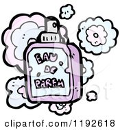 Cartoon Of A Perfume Bottle Royalty Free Vector Illustration by lineartestpilot