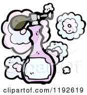 Cartoon Of A Perfume Bottle Royalty Free Vector Illustration by lineartestpilot
