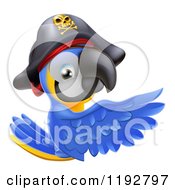 Poster, Art Print Of Blue And Gold Macaw Pirate Parrot Presenting A Sign
