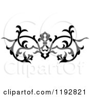Poster, Art Print Of Black And White Ornate Floral Victorian Design Element 2