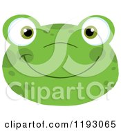 Poster, Art Print Of Smiling Happy Frog Face