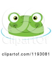 Poster, Art Print Of Happy Frog Wading In Water