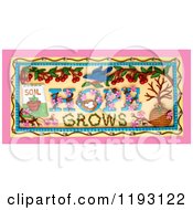 Clipart Of A 3d Hope Grows Garden Scene Royalty Free CGI Illustration by Amy Vangsgard