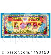Clipart Of A 3d Love Grows Garden Scene Royalty Free CGI Illustration